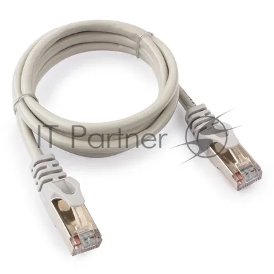 Патч-корд FTP Cablexpert cat.5e, 1м, литой, многожильный серый