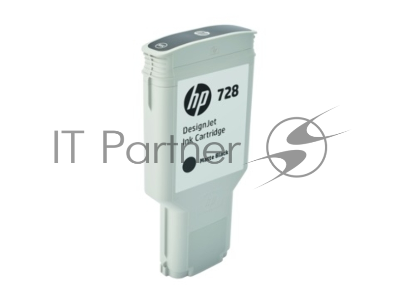 Картридж струйный HP 728 с матовыми черными чернилами для принтеров Designjet, 300 мл