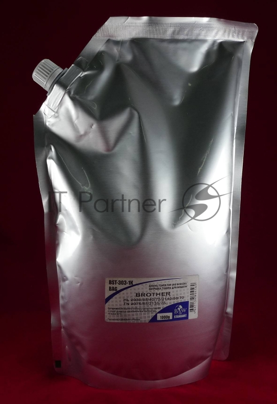 Тонер Brother TN 2075/85/2135/75 HL 2030/35/40/75/2140/50/70 (пакет 1kg) Black&White Standart