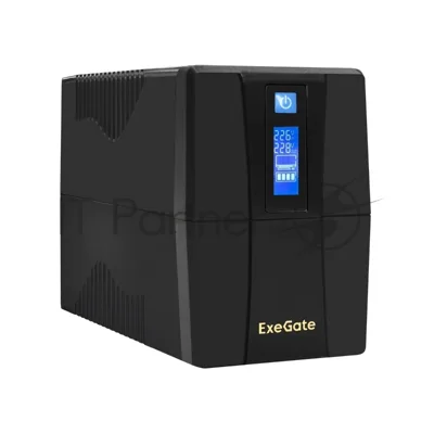 Источник бесперебойного питания ExeGate Power Smart ULB-800 LCD / 800 ВА / 480 Вт / 2 x CEE 7 (евророзетка)