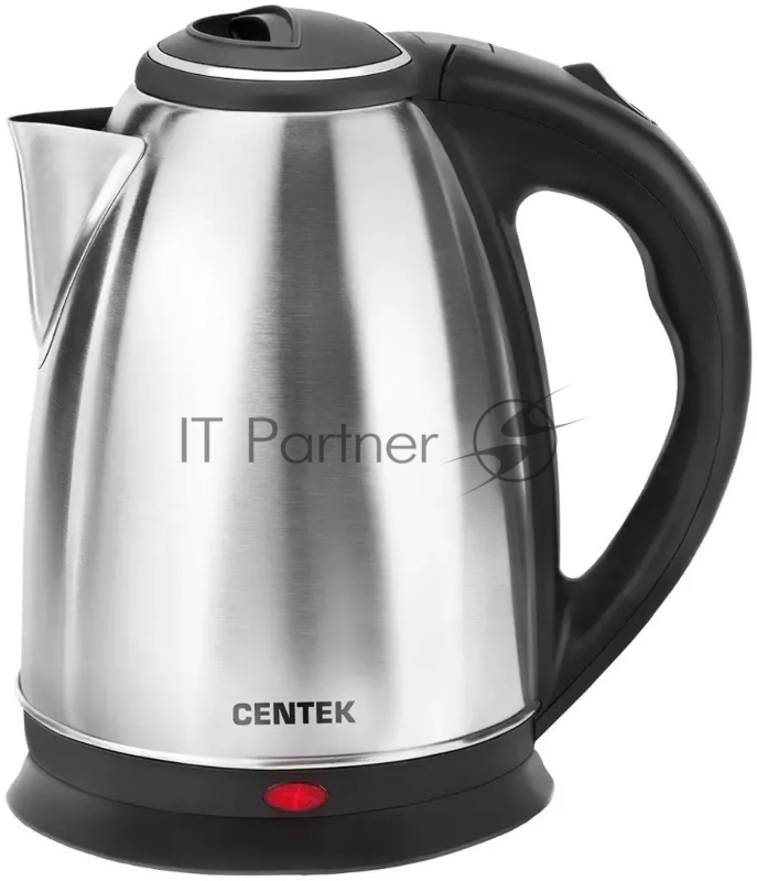 Электрочайник Centek CT-0035 серебристый, 1.5 л, 2000 Вт, скрытый нагревательный элемент