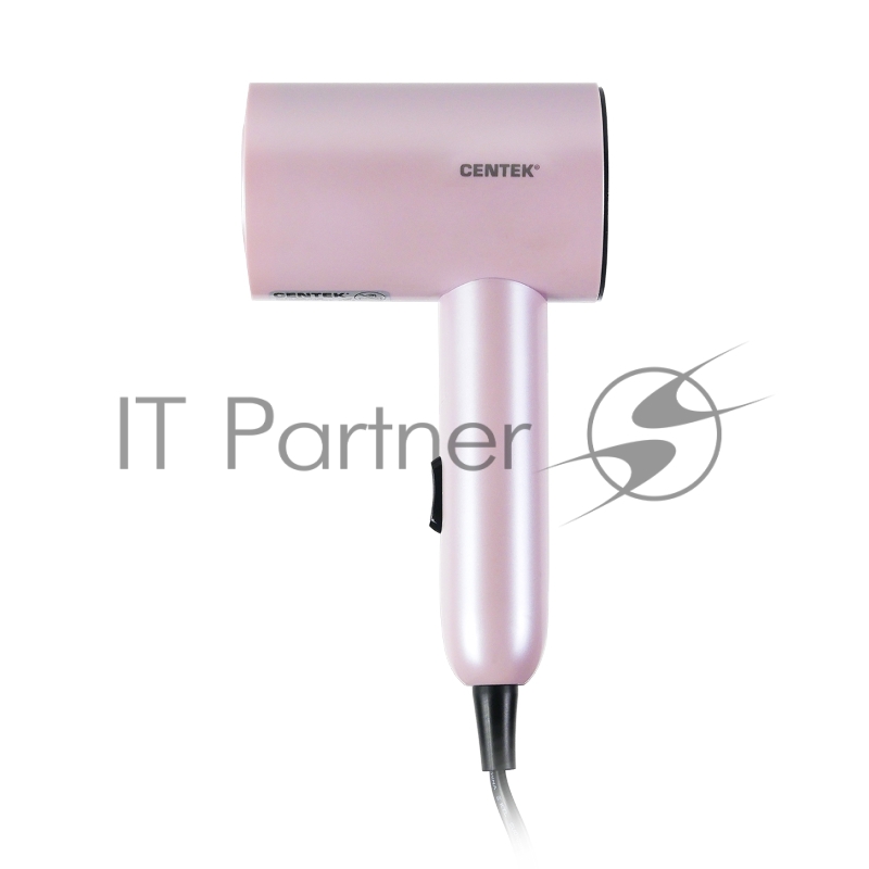 Фен Centek CT-2201 розовый, 900 Вт, компактный, ионизация