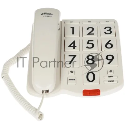Телефон проводной Ritmix RT-520 слоновая кость