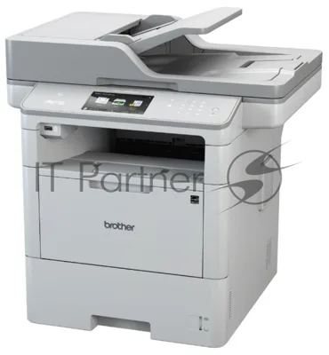 МФУ лазерное Brother MFC-L6900DW, лазерный принтер/сканер/копир/факс A4, 50 стр/мин, 1200x1200 dpi, 1024 Мб, дуплекс, ADF80, подача: 570 лист., вывод: 150 лист., Post Script, Ethernet, USB, Wi-Fi, цв. ЖК-дисплей (старт.к-ж 12000 стр)