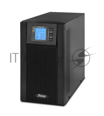 Источник бесперебойного питания Powerman ИБП Online 2000 Plus черный (внешний блок батарей, в комплект не входит)