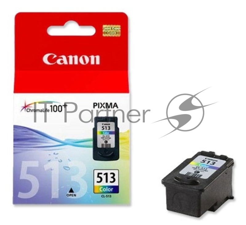Картридж струйный Canon CL-513 (2971B007) трёхцветный (13 мл.) для Canon PIXMA MP240, PIXMA MP260, PIXMA MX320, PIXMA MX330