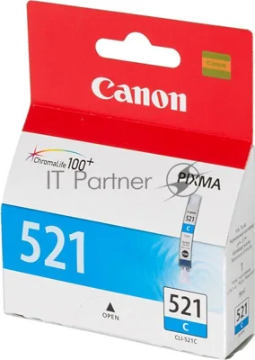 Картридж струйный CLI-521C (2934B004) голубой (535 стр.) для Canon Pixma iP3600, 4600, MP540,MP620, MP630, MP980