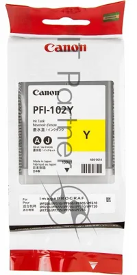 Картридж струйный Canon PFI-102Y (0898B001) желтый, 130 мл., для imagePROGRAF iPF605, iPF610., iPF650, iPF655, iPF710, iPF750, iPF755, LP17, iPF510