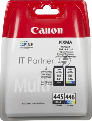 Картридж струйный Canon PG-445/CL-446 (8283B004), для Canon PIXMA MG2540, PIXMA MG2440, 4 цвета, 180 стр.