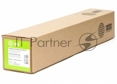 Бумага Cactus CS-LFP90-610457 24"(A1) 610мм-45.7м/90г/м2/белый CIE171% для струйной печати втулка:50.8мм (2") (упак.:1рул)