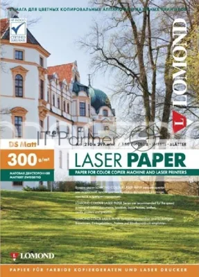 Фотобумага Lomond двусторонняя матовая, для лазерной печати, 300 г/м2, A4/150л.