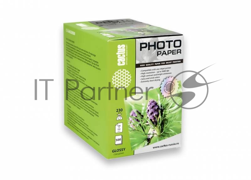 Фотобумага Cactus CS-GA6230500 глянцевая A6 230 г/м2 500 листов