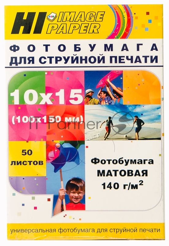 Фотобумага матовая односторонняя (Hi-image paper) 10x15, 140 г/м, 50 л.