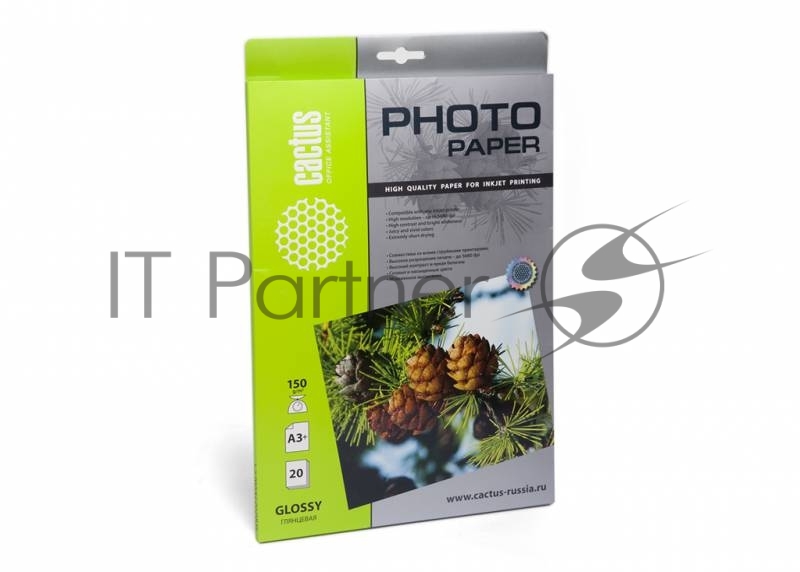 Фотобумага Cactus CS-GA315020 глянцевая А3+ (329x483) 150 г/м2 20 листов