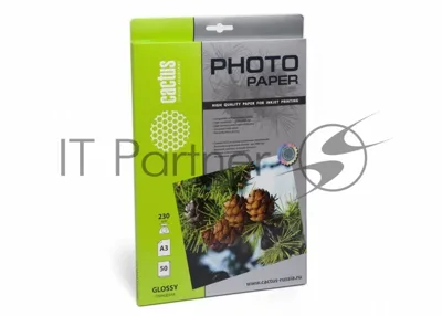 Фотобумага Cactus CS-GA323050 глянцевая А3 230 г/м2 50 листов