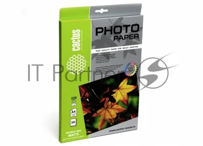Фотобумага Cactus CS-MA422050DS матовая двусторонняя А4 220 г/м2 50 листов