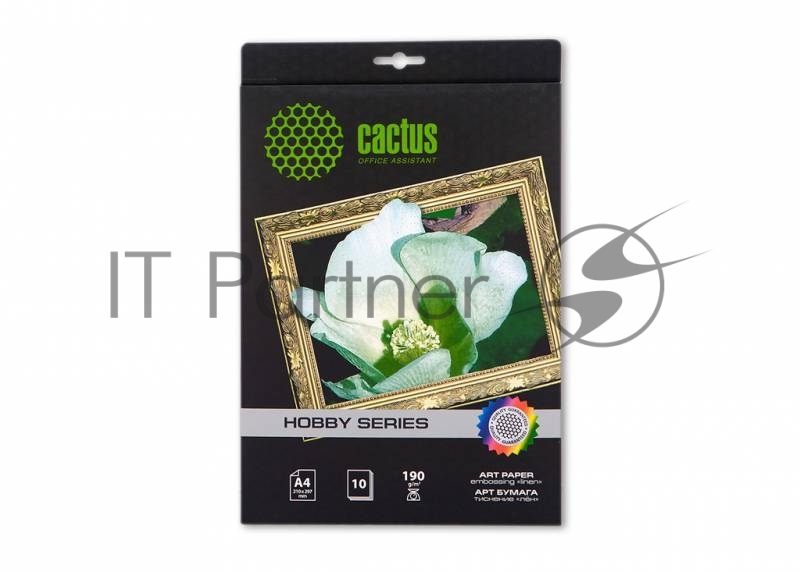 Фотобумага Cactus c тиснением " Лен" CS-DA419010L матовая А4 190 г/м2 10 листов