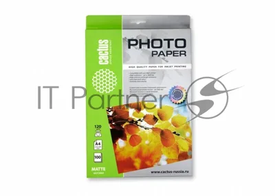 Фотобумага Cactus CS-MA4120100 A4/120г/м2/100л. матовая для струйной печати