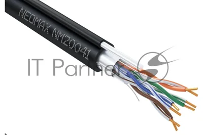Кабель Neomax NM20041 FTP внешний с тросом, Кат. 5е, 305 м. (Медный) Экрантрованный