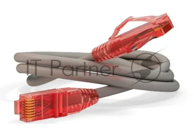 Патч-корд Hyperline U/­UTP, Cat.5e, LSZH, 2 м, серый
