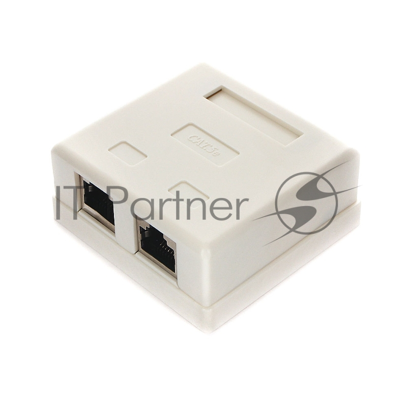 Монтажное оборудование Розетка Gembird NAS214 RJ-45 кат.STP 5e внешняя экранированная 2 порта, 110&Krone