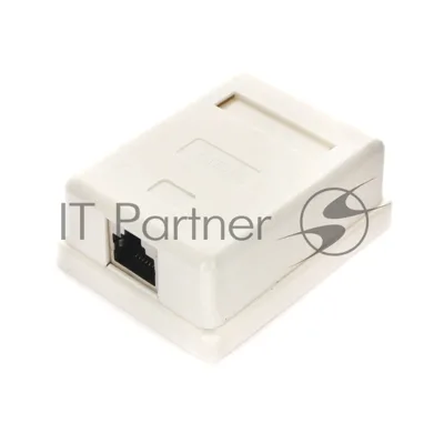 Розетка GEMBIRD NAS212 RJ-45 кат.STP 5e внешняя экранированная 1 порт, 110/Krone