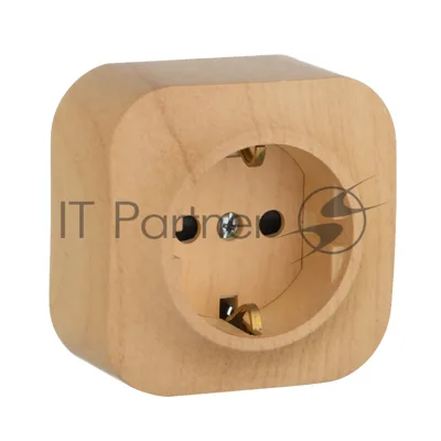 Legrand Legrand 782280 Розетка с заземлением с защитными шторками (Дерево)