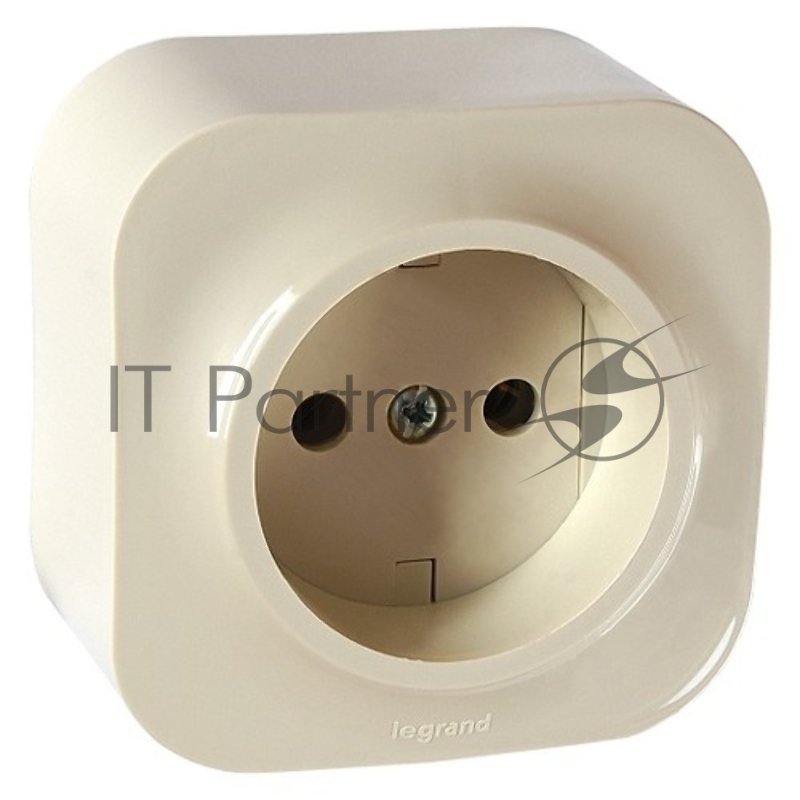 Розетка Legrand 782241 с заземлением без шторок (Слоновая кость)