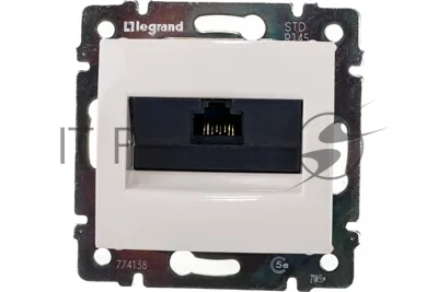 Розетка информационная Legrand 774138 RJ45 UTP кат5е 1в Valena слк вн