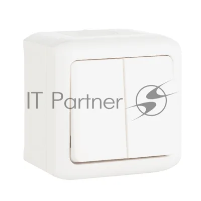 Legrand Legrand 782301 Переключатель двухклавишный IP44 (Белый)