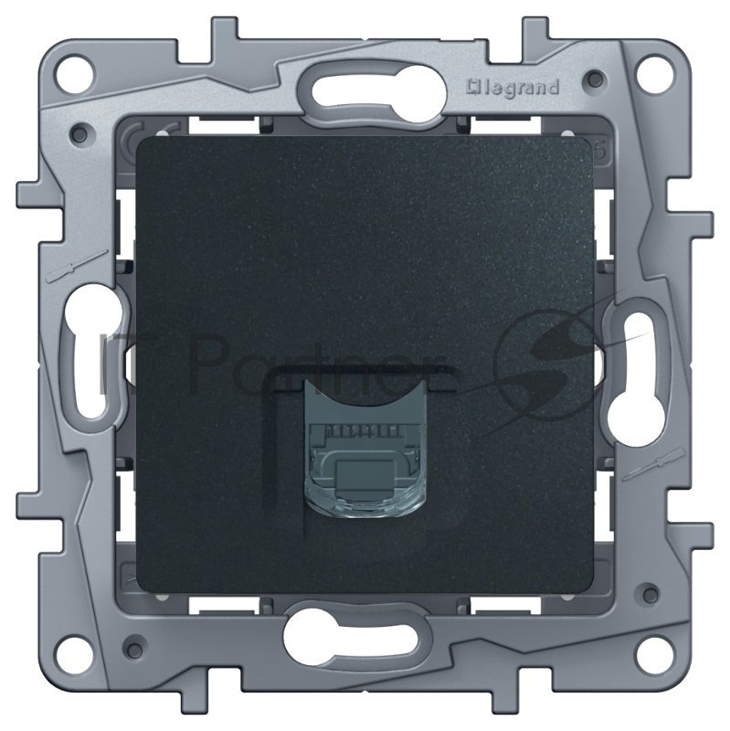Розетка Legrand ETIKA RJ45 6 UTP антрацит 672653