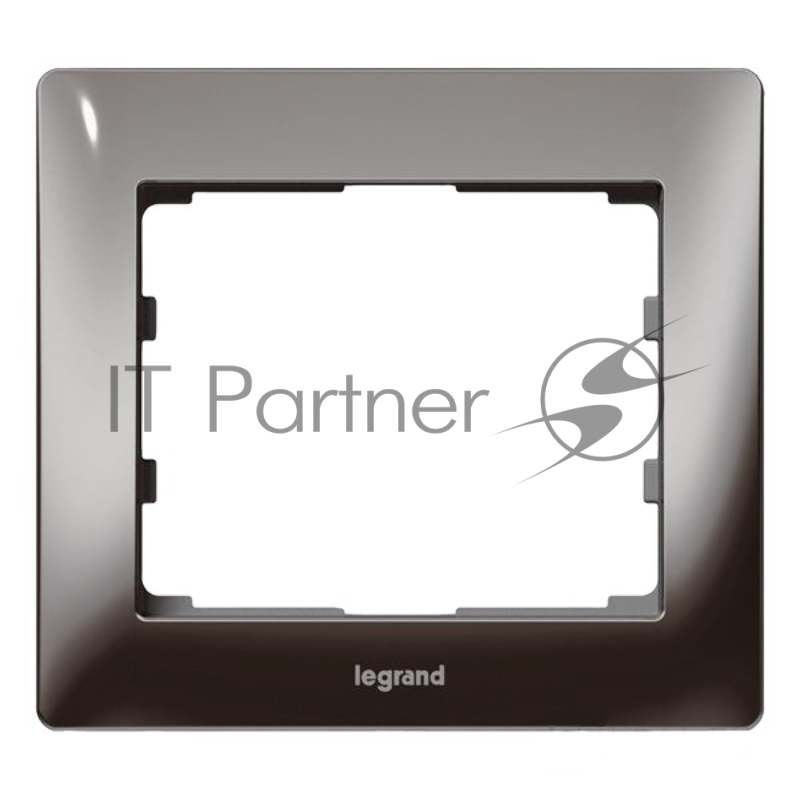 Рамка Legrand 771941 Galea Life на 1 пост тёмный никель (металл)