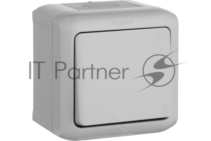 Выключатель одноклавишный Quteo IP44 (Серый) Legrand 782330
