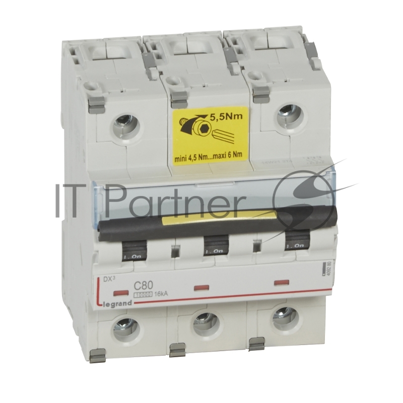 Выключатель автоматический DX3 3П C80A 10kA/16kA Авт.выкл.DX3 3П C80A 10kA/16kA