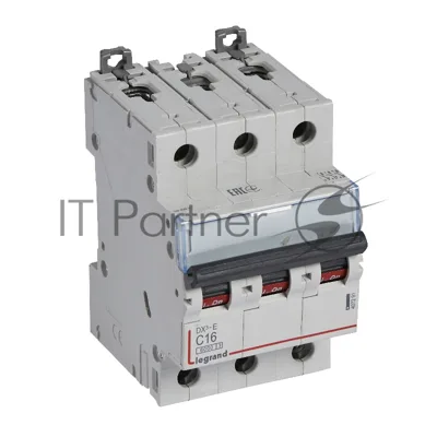 Выключатель автоматический DX3-E C16 3П 6000/6kA Авт.выкл.DX3-E C16 3П 6000/6kA