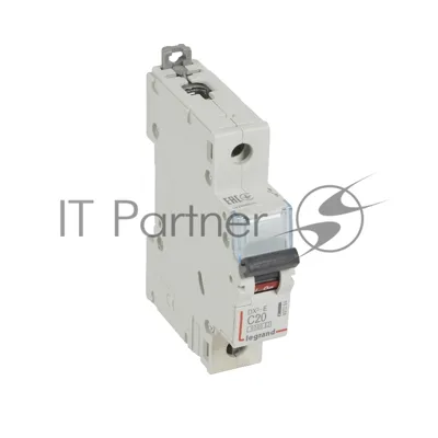 Выключатель автоматический DX3-E C20 1П 6000/6kA Авт.выкл.DX3-E C20 1П 6000/6kA