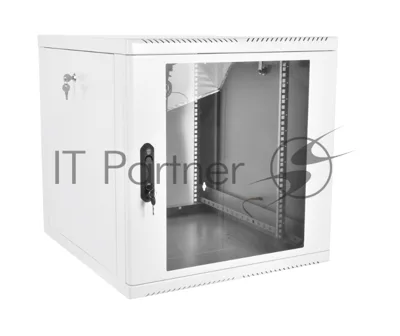 Шкаф телекоммуникационный настенный разборный 12U (600х650), съемные стенки, дверь стекло