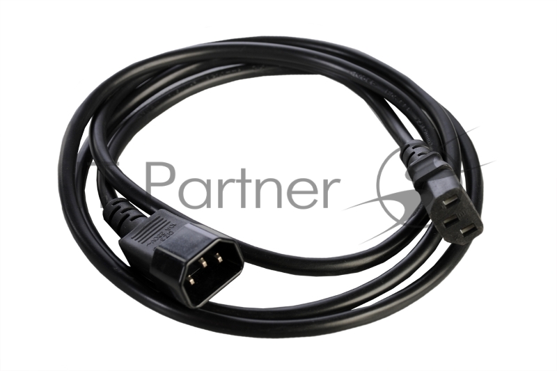 Шнур питания с заземл. IEC 60320 C13/IEC 60320 C14, 10А/250В (3x1,0), 1,8 м. (R-10-Cord-C13-C14-1.8)