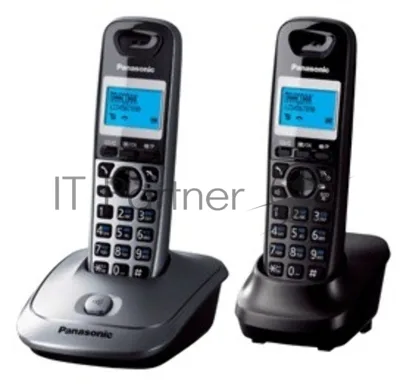 Телефон беспроводной (DECT) Panasonic KX-TG2512RU2 Доп трубка в комплекте, АОН, Caller ID, спикерфон, полифония