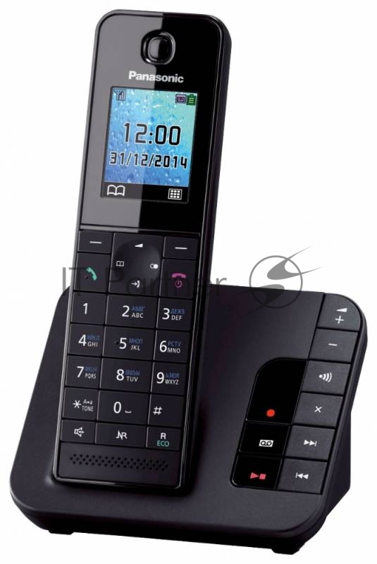 Телефон беспроводной (DECT) Panasonic KX-TGH220RUB черный АОН, Caller ID, "Радионяня"