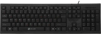 Клавиатура проводная Oklick 120M, USB, черный