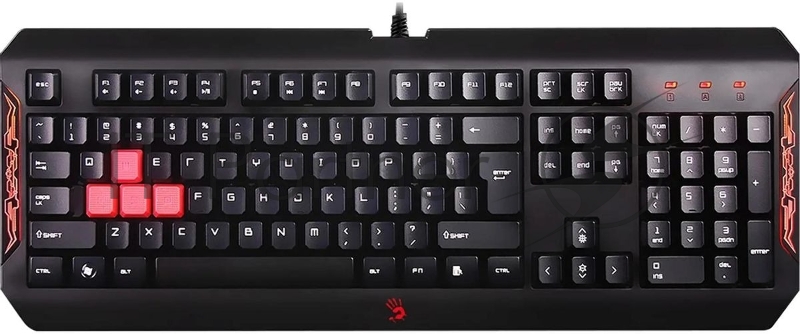 Клавиатура проводная A4Tech Bloody Q100 USB черный