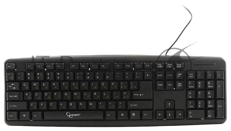 Клавиатура проводная Gembird KB-8320U-BL, USB, черный
