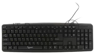 Клавиатура проводная Gembird KB-8320U-BL, USB, черный