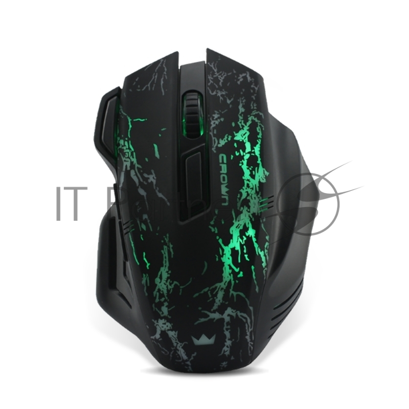 Мышь проводная Crown Gaming CMXG-601 черный, 1800 dpi, USB, кнопки - 7