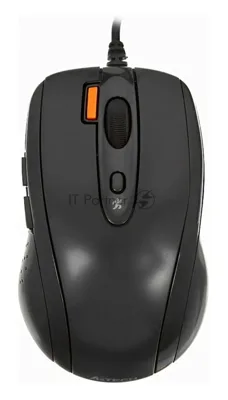 Мышь проводная A4Tech N-70FX черный, 1600 dpi, USB, кнопки - 7