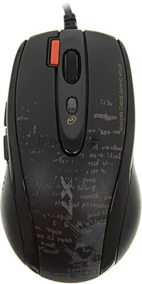 Мышь проводная A4Tech F5 черный, 3000 dpi, USB, кнопки - 7