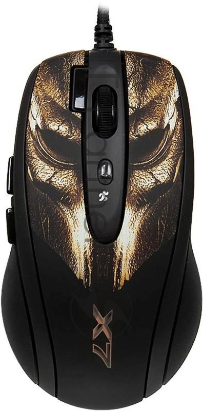 Мышь проводная A4Tech XL-750BH черный, 3600 dpi, USB, кнопки - 7