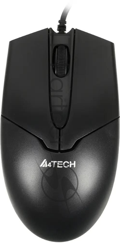 Мышь проводная A4Tech OP-550NU черный, 1200 dpi, USB Type-A, кнопки - 3