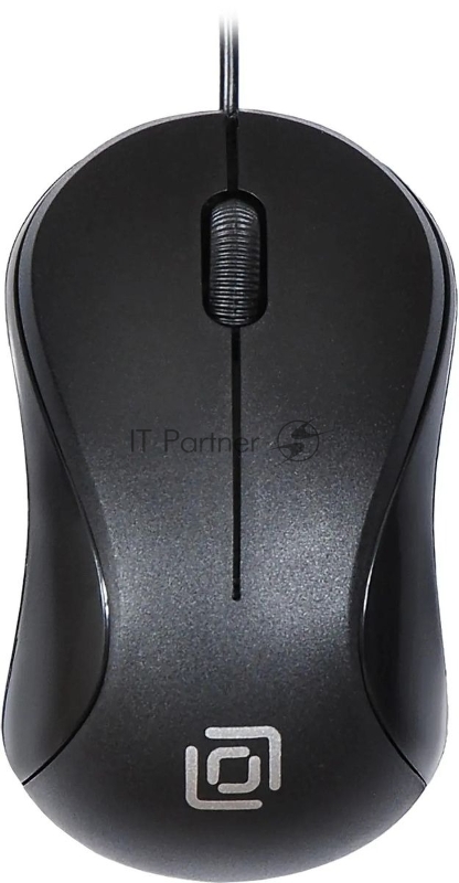 Мышь проводная Oklick 115S черный, 1200 dpi, USB, кнопки - 3